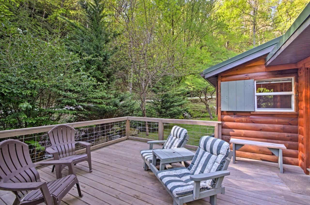 Bryson City Cabin With Fire Pit On Coopers Creek! Eksteriør bilde