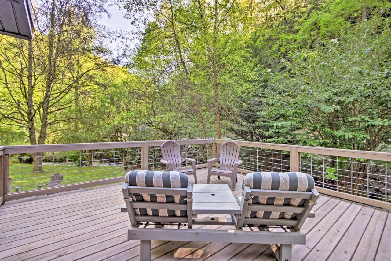 Bryson City Cabin With Fire Pit On Coopers Creek! Eksteriør bilde